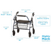 Nova Medical Mighty Mack HD Bariatric Rollator - 500lb Weight Capacity 4216BL