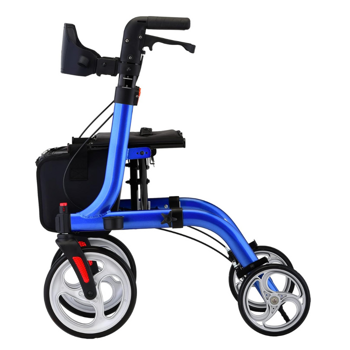 Nova Medical Express All-Terrain Rollator - Large 10” & 8” Wheels Blue 4328BL