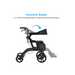 Nova Medical Gemini 2-in-1 Rollator Transport Chair - Carbon Black 