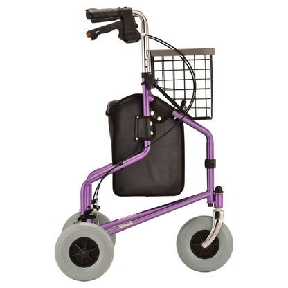 Nova Medical Traveler 3 Wheel Rollator Walker Purple 4900PL