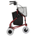 Nova Medical Traveler 3 Wheel Rollator Walker 4900RD Red