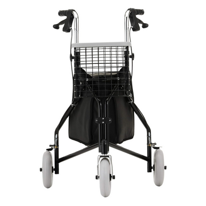 Nova Medical Traveler 3 Wheel Rollator Walker 4900BK Black