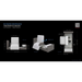 Diagram of the Starsleep Orin Rotating Full Electric Lift Assist Bed with Heat & Massage: Left is an L-shaped configuration, 290cm long and 113cm wide. Right shows the bed rotating upright to a height of 190cm and extending 103cm from the wall.