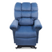 Experience unparalleled relaxation with the Golden Tech PR510 MaxiComfort Cloud Recliner. This extra-wide chair features plush padding, overstuffed arms, and a high backrest for ultimate comfort.