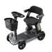 The Paiseec S3 Portable Mobility Scooter boasts a sleek design with a black seat and backrest, small front basket, four wheels, and modern control panel. It offers effortless folding and powerful performance, enhanced by the Smart PAI Safety System for an improved mobility experience.