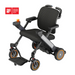 The Paiseec W3 3-in-1 Ultralite Electric Wheelchair is a modern, compact design with black and gray detailing, joystick control on the armrest, vibrant orange wheel rims, and proudly displays the iF Design Award 2024 logo in the upper left corner.