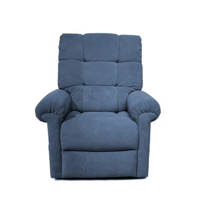The Journey Perfect Sleep Reclining Lift Chair with Heat offers ultimate comfort with a high backrest, cushioned armrests, and cozy quilted upholstery. Set against a white background, it combines therapeutic heat and massage for an unparalleled relaxing experience.
