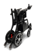 The ComfyGo Phoenix Carbon Fiber Electric Wheelchair is sleek and foldable, with large rear wheels, smaller front ones, a user-friendly control panel on the right armrest, and a sturdy front footrest. It showcases its compact folded form.