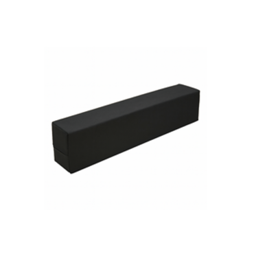 The Proactive Protekt® Mattress Extender - 6" High Foam Extension is a long, rectangular black box with clean edges, shown on a white background—designed as a mattress gap filler for improved healthcare bed safety.