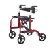 Rhythm Translator Hybrid Rollator and Transport Chair - 2 in 1Red