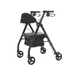 Rhythm Royal Universal Aluminum 4-Wheel Rollator with Universal Height Adjustment Laser Blue