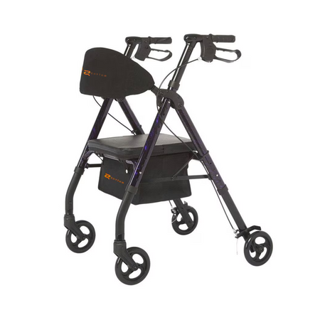 Rhythm Royal Universal Aluminum 4-Wheel Rollator with Universal