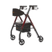 Rhythm Royal Universal Aluminum 4-Wheel Rollator with Universal Height Adjustment Laser Red