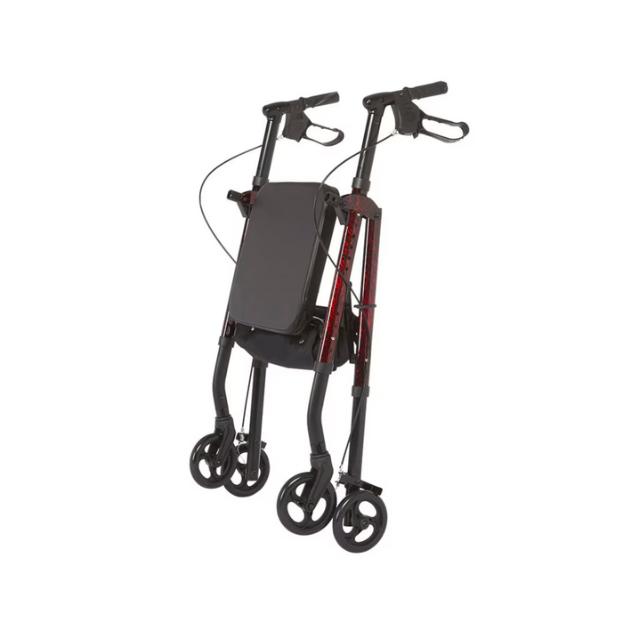 Folded Rhythm Royal Universal Aluminum 4-Wheel Rollator with Universal Height Adjustment