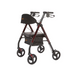 Rhythm Royal Deluxe Universal - Aluminum 4 Wheel Rollator Laser red