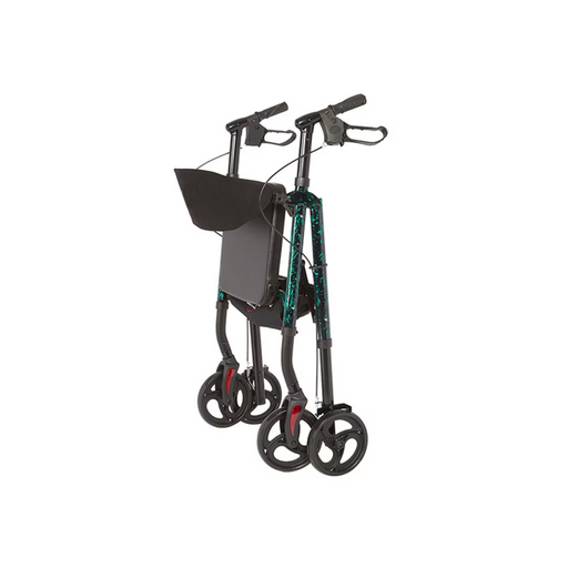 Rhythm Royal Deluxe Universal - Aluminum 4 Wheel Rollator Folded