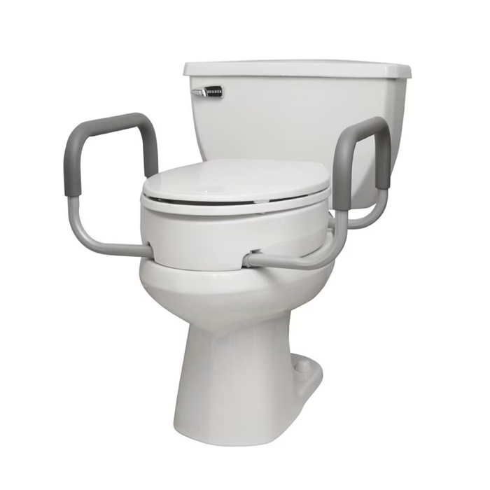 Rhythm Bolt On Raised Toilet Seat with Arms - 3.5" Riser