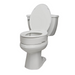 Rhythm Bolt On Hinged Raised Toilet Seat