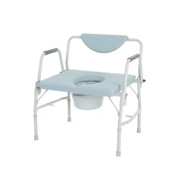 Rhythm DLX Bariatric Drop Arm Commode - 1,000 lb Capacity