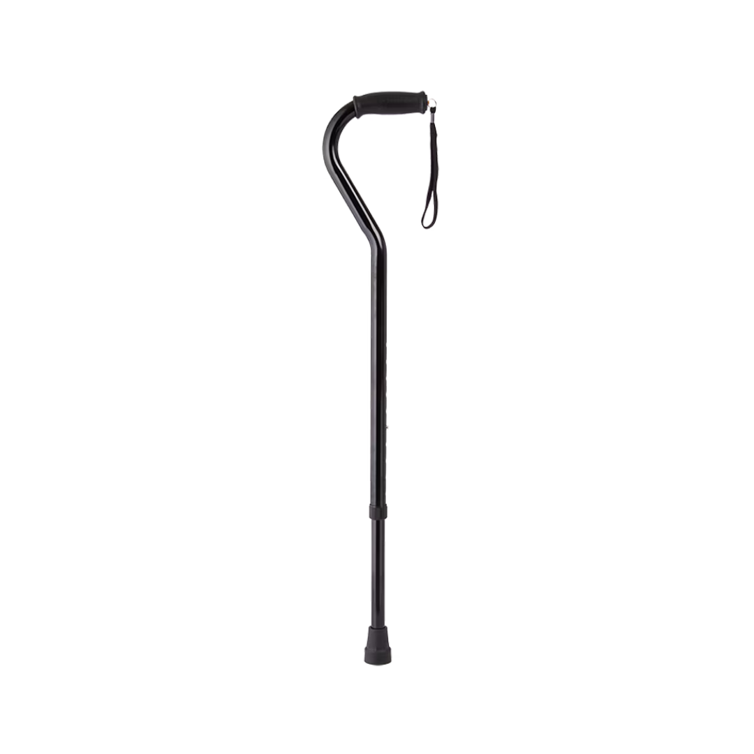 Rhythm Bariatric Offset Cane with Strap - 500 lb Weight Capacity 