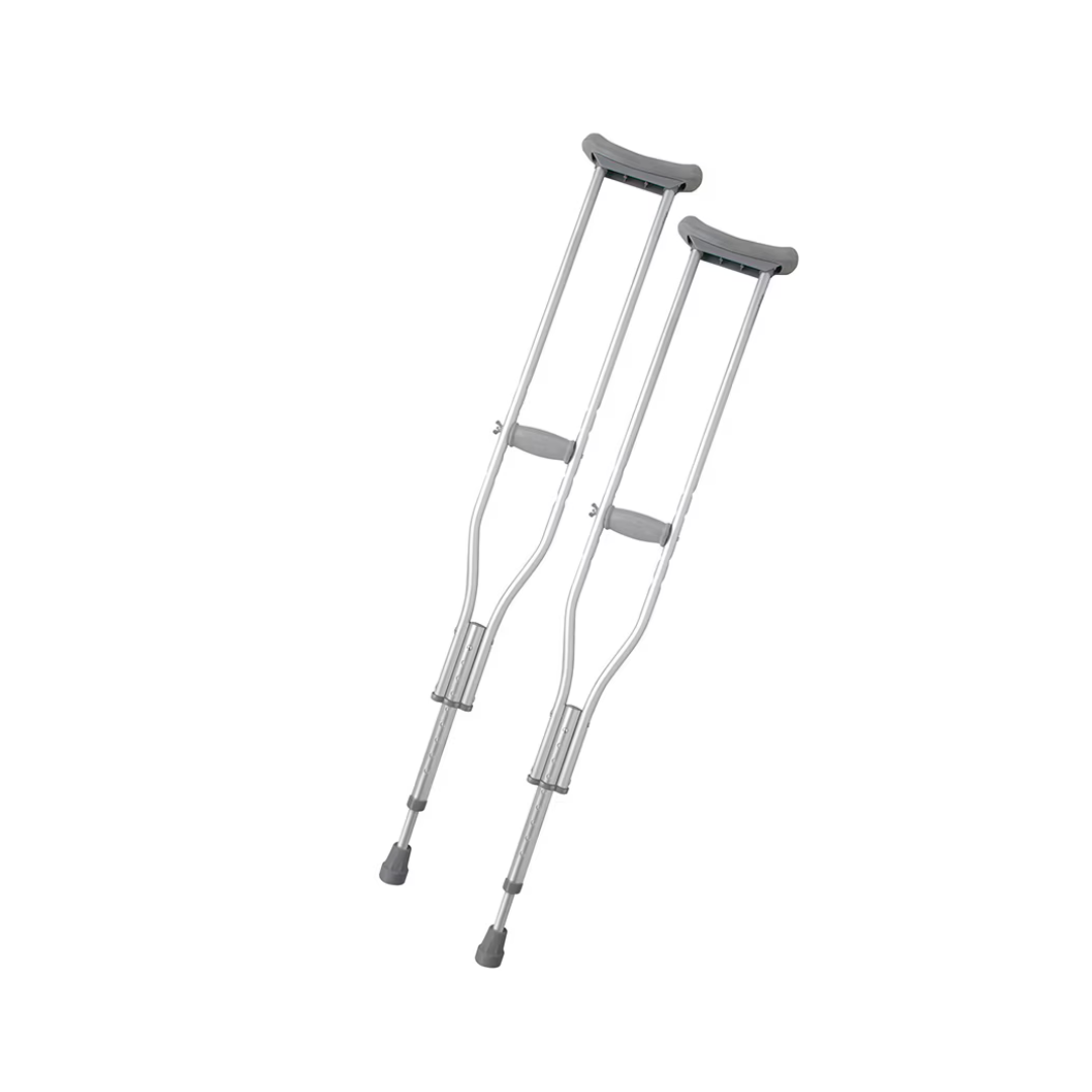 Rhythm Standard Aluminum Underarm Crutches - Height Adjustable