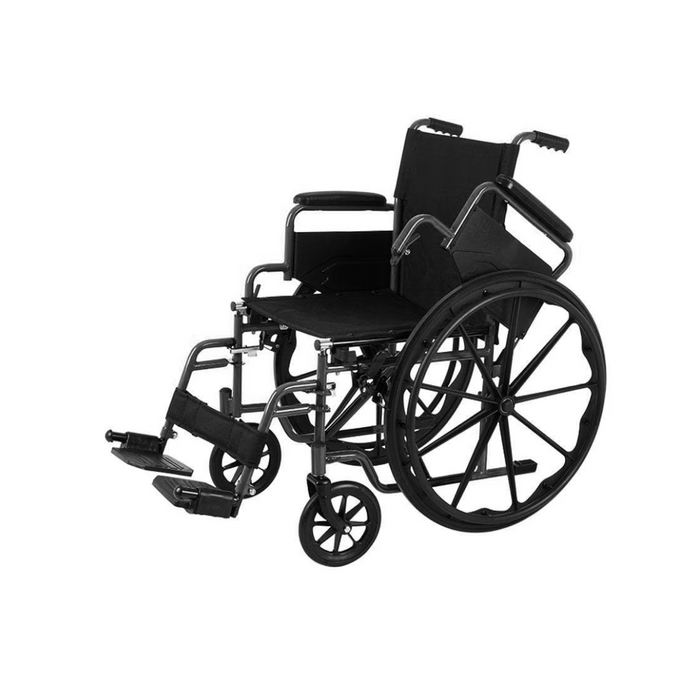 Rhythm Flow K1 Portable Wheelchair with Desk-Length Arms