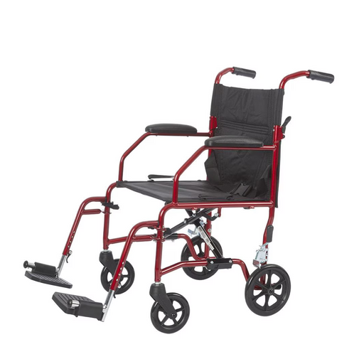 Rhythm Super Lite 19" Aluminum Companion Transport Chair Red