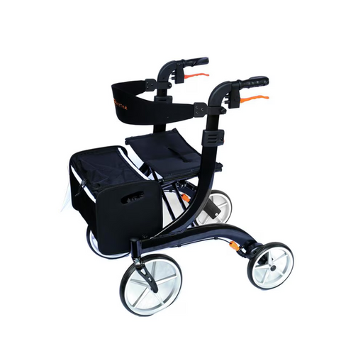 Rhythm Rimor LT Folding Rollator - Euro Design with XL 10" Front Wheels