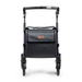 The Rollz FLEX 2 Lightweight Rollator Walker features a compact design with foldable handles, an XL storage bag on the front, and larger front wheels for enhanced mobility assistance.