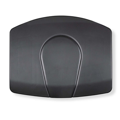 The ShowerGlyde SG3 Sliding Transfer Bench with Swivel Seat is a black, rectangular plastic case with a curved top edge and raised arch design, photographed on a white background.