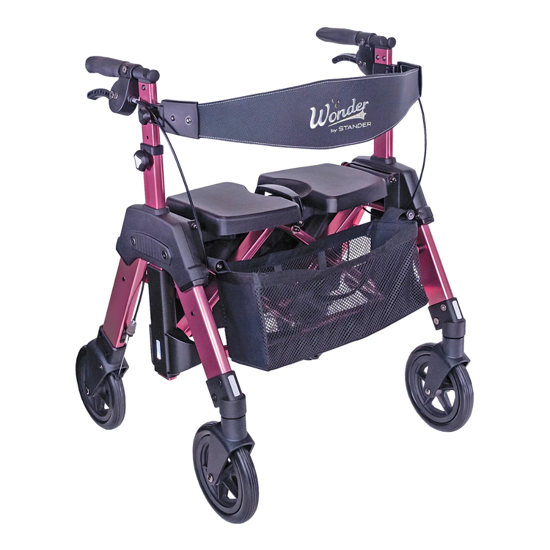 Signature Life Wonder Rollator HD - Portable Bariatric Walker