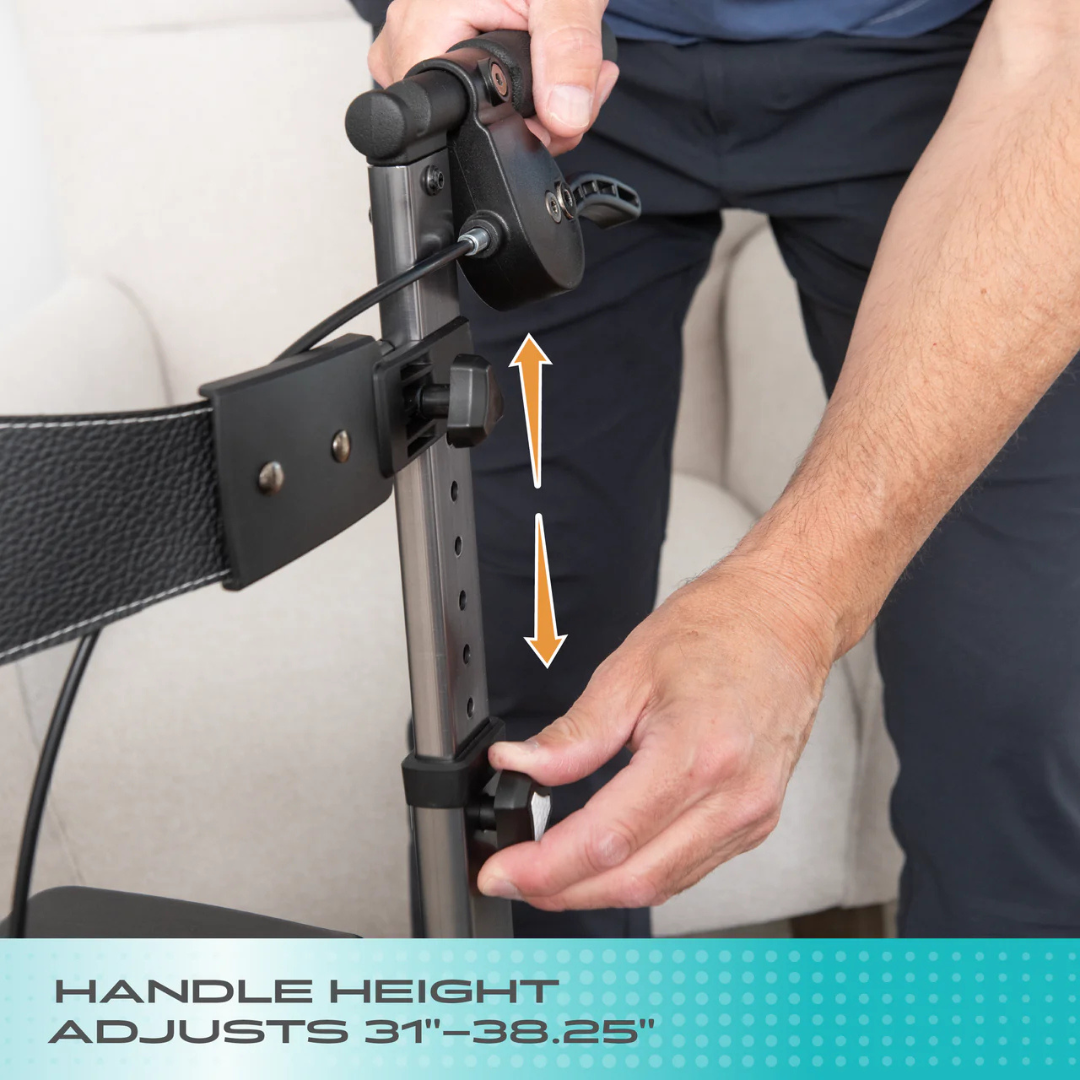Signature Life Wonder Rollator HD - Portable Bariatric Walker