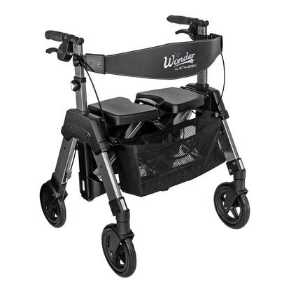 Signature Life Wonder Rollator HD - Portable Bariatric Walker