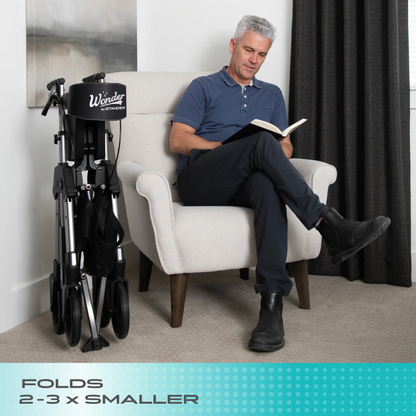 Signature Life Wonder Rollator HD - Portable Bariatric Walker