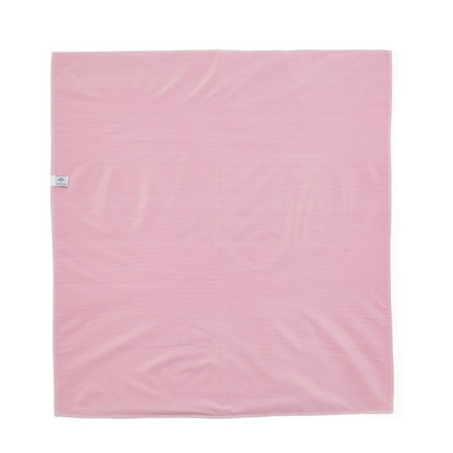 The Medline Sofnit 300 Reusable Underpads (Case of 24) feature a soft, light pink rectangular design with smooth edges, a slightly textured surface, and a small white tag on the left edge for comfort-focused use.