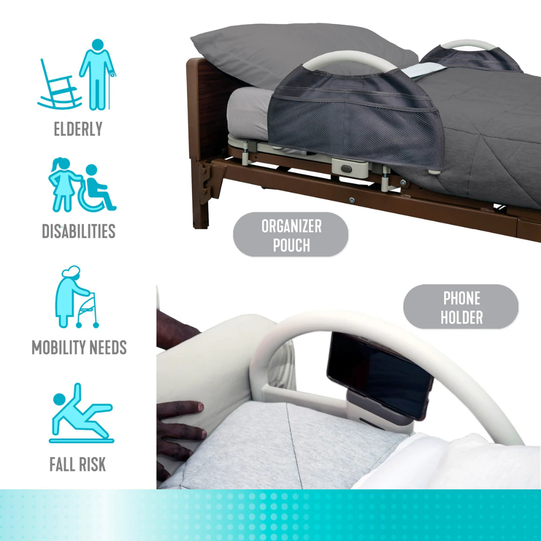 Stander EZ Click LTC Bariatric Bed Handle - Set of 2