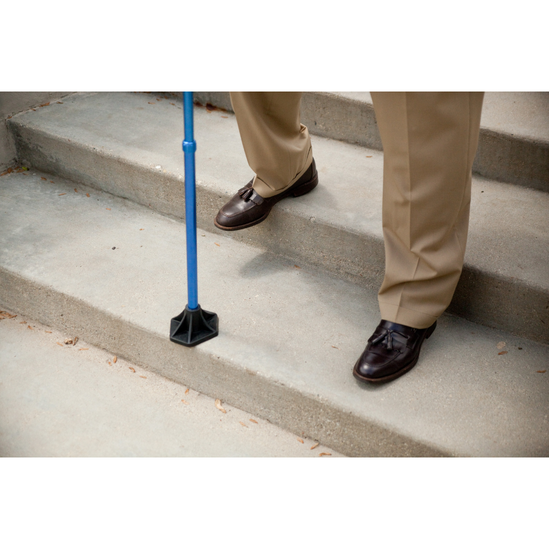 StrongArm Cane - Self Standing Base with Bariatric Ergonomic Handle Support