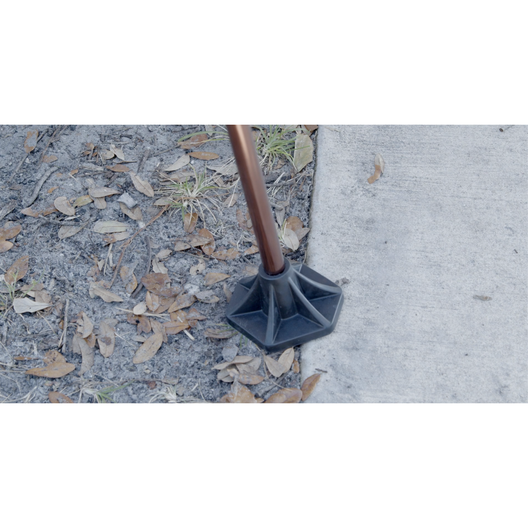 StrongArm Cane - Self Standing Base with Bariatric Ergonomic Handle Support