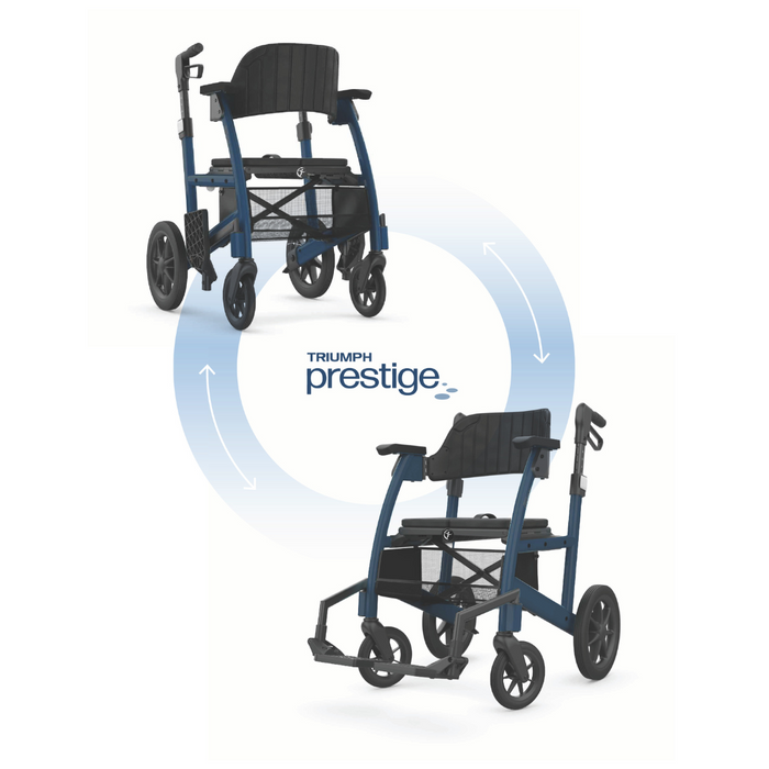 Triumph Mobility Prestige All-in-One Rollator and Transport Chair