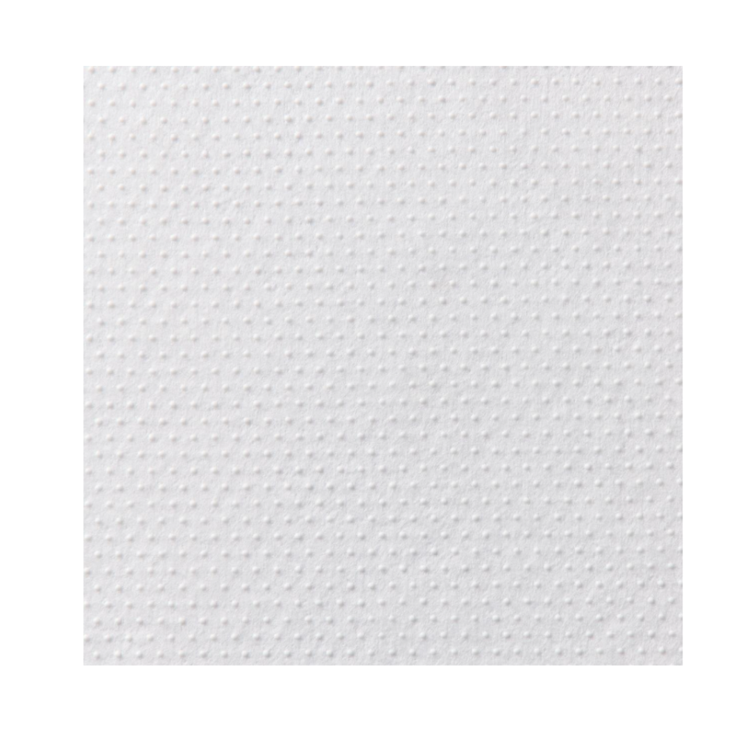 A close-up of a white textured surface with evenly spaced raised dots, like the scrubbing beads found on Medline Venom Steel Wipes with Scrubbing Beads for tough cleaning tasks.