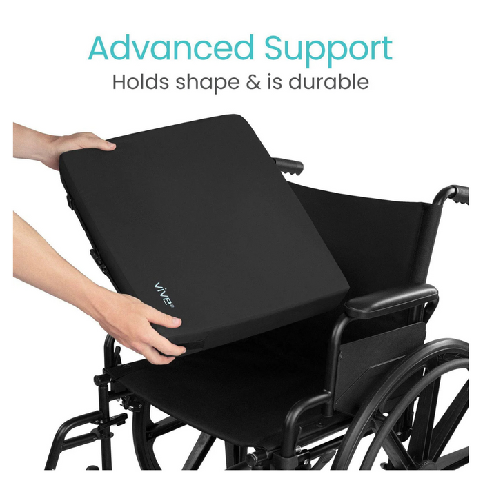 Advanced support for the Vive Health Universal Gel Seat Cushion with Washable Cover