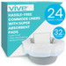 Meet Vive Health Commode Liners with Super Absorbent Pads for hassle-free, leak-proof protection. Universal fit and odor-neutralizing, these sanitary disposable liners are made from medical-grade materials. Each pack has 24 bags and pads, with each pad holding up to 32 oz (950 ml).