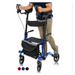 Vive Health Upright Rollator - Portable Folding Rolling Walker Blue