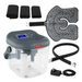 The Vive Health Ice Therapy Machine offers targeted pain relief with its versatile cooling system, featuring a digital display, transparent water reservoir, and flexible pad. It includes three black wraps, a connecting hose, and a power adapter for effective cold therapy.