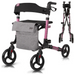 Vive Health Sunstride Rollator - Folding & Ultra Compact Pink