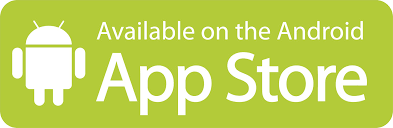 Green badge with Android logo and text 'Available on the Android App Store' on a green background