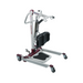 The Bestcare BestStand™ SA400H/HE Mini Sit-To-Stand Patient Lift features a red and white frame, wheels for mobility, support handles, an adjustable knee pad, and a 400lb capacity for efficient use in healthcare settings.