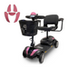 ComfyGo Z-4 Ultra-Light Electric Mobility Scooter, compact and portable design for easy travel and storage pink