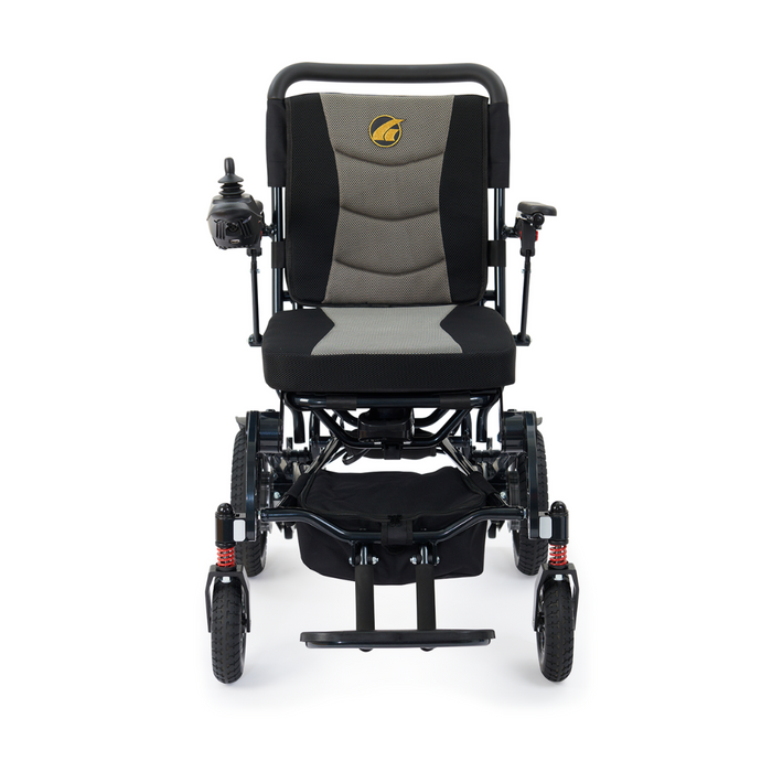 Front view of the Golden Tech Stride Folding Lightweight Powerchair