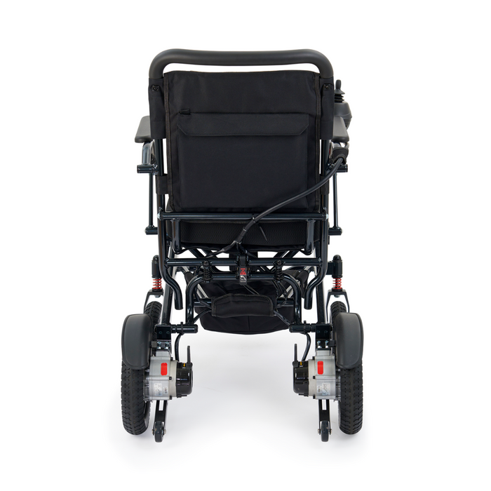 Back side of the Golden Tech Stride Folding Lightweight Powerchair